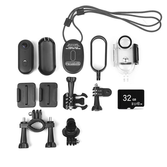 1080P Wifi Sports Action Camera, Water Resistant Tiny Camera with 120° Wide Angle Lens Magnetic Lanyard Back Clip Video Record